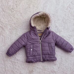 Michael Kors Baby Girl Plush Lined Hooded Jacket *like new*